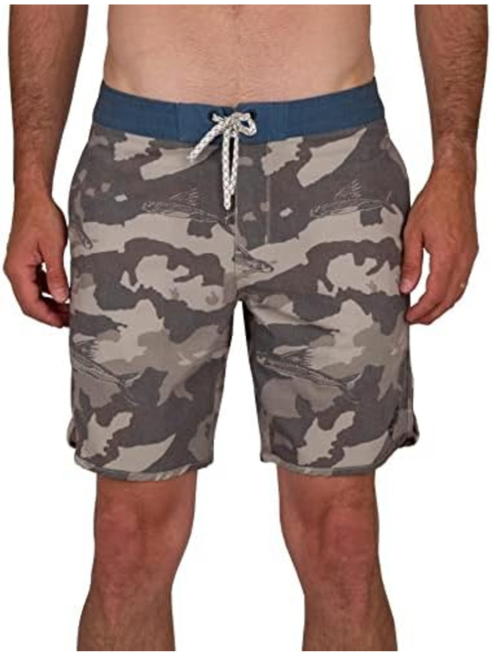 Salty Crew Cuddy Board Shorts Camo Tan 34 Waist 18” Mens NWT Surf Swim